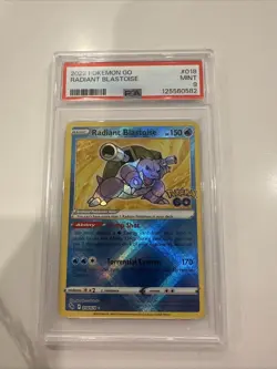RADIANT BLASTOISE POKEMON GO PSA9!! 018/078 2022 - Image 1