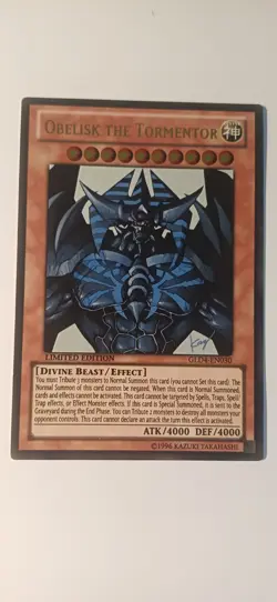 Obelisk the Tormentor - GLD4-EN030 - Gold Rare Limited Edition Yugioh NM! - Image 1