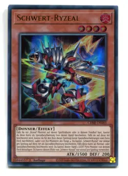Yu-Gi-Oh! Schwert Ryzeal Ultra Rare CRBR-DE001 - Image 1