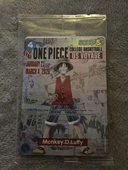 Monkey.D.Luffy (055) (College Basketball US Voyage) P-055 One Piece Promo MSG - Image 1