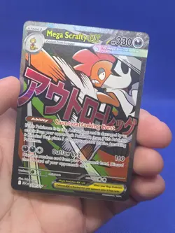 Pokemon ME: Ascended Heroes Mega Scrafty ex 270/217 Mega Attack Rare NM - Image 2