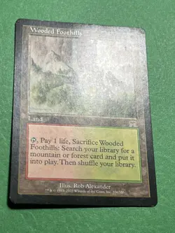**Wooded Foothills** ~Onslaught~ MTG: Magic the Gathering Moderate Play (MP) - Image 5