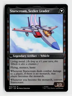 MTG Starscream, Power Hungry Starscream, Seeker Leader Transformers 005 NM - Image 1