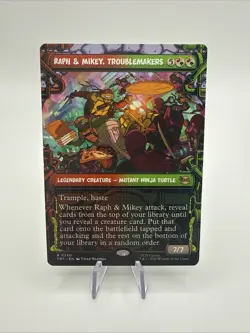 RAPH & MIKEY TROUBLEMAKERS (SHOWCASE) 0250 TMNT Magic: The Gathering Non-Foil NM - Image 1