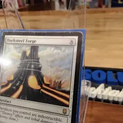 MTG Darksteel Forge from Darksteel release, RARE, Solid Condition - Image 3