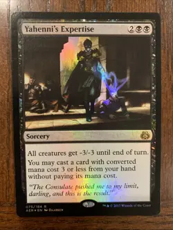MTG Yahenni's Expertise Aether Revolt 075/184 Rare Foil NM - Image 1