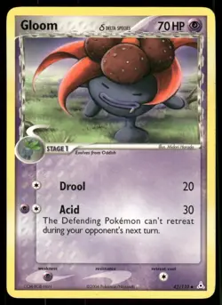 Pokemon Cards Gloom 42/110 Holon Phantoms Uncommon LP - Image 1