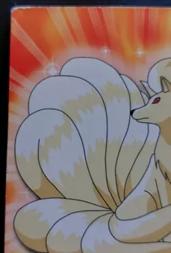 Ninetails #38 Pokemon Topps TV Animation Card Blue Logo Ninetales HP - Image 2