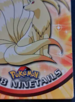 Ninetails #38 Pokemon Topps TV Animation Card Blue Logo Ninetales HP - Image 4
