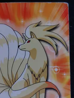 Ninetails #38 Pokemon Topps TV Animation Card Blue Logo Ninetales HP - Image 5