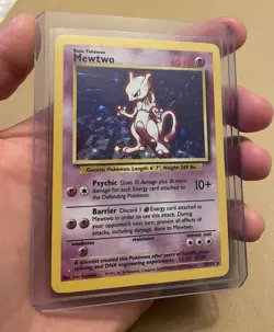 Pokemon TCG Mewtwo Base Set 10/102 Holo 1999-2000 Wizards Base Set - Image 1