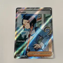 Pokemon TCG Cheren 258/217 Full Art Trainer Ascended Heroes Card - Image 2