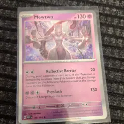 Mewtwo Holo Pokemon Card 150/165 Sv: Scarlet & Violet 151 - Image 1