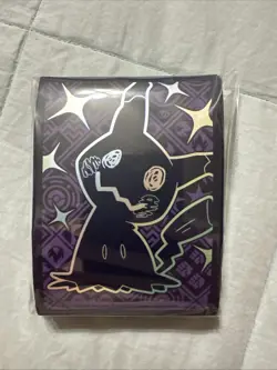 65 Count Mimikyu Paldean Fates ETB Pokemon Card Sleeves New Sealed - Image 1