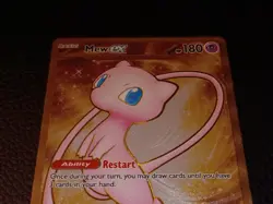 Mew ex 205/165 Metal Card NM Pokemon 151 Ultra Premium Collection Gold - Image 3