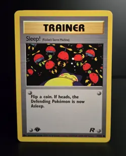 Pokemon TCG - SLEEP! - 1ST EDITION - 79/82 - TEAM ROCKET (2000) - WOTC - LP/NM - Image 1