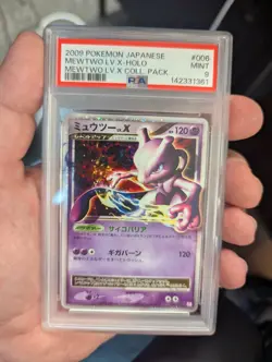 Mewtwo LV x Holo Rare Collection Pack 006/012 Vintage Pokemon TCG Card PSA 9 - Image 1