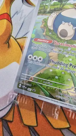 Pokemon Sealed Snorlax *Pinched Layer Error* SVP 051 SV 151 ETB Promo - Image 5