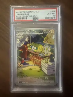 2024 Pokemon Temporal Forces CHARJABUG 169/162 Illustration Rare - Image 1