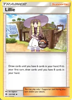 Lillie 122/149 SM Base Set Pokemon Card TCG - Image 1