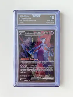 Pokemon Team Rockets Mewtu ex 231/182 Ewige Rivalen AOG 10 GEM MT - Image 1