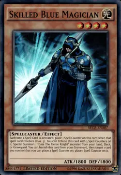 Skilled Blue Magician - Super Rare Limited Edition SECE-ENS07 - NM - YuGiOh - Image 1