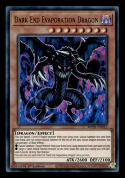 Dark End Evaporation Dragon MP25-EN212 Ultra Rare 2025 Mega-Pack Yu-Gi-Oh NM - Image 1