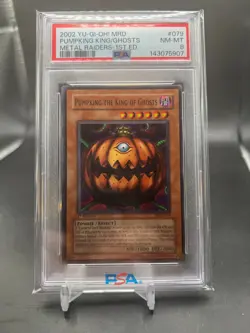 2002 Yu-GI-OH! Pumpking King Ghosts 1st edition PSA 8 - Image 1