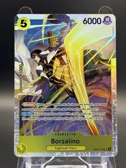 Bandai One Piece Card Game Borsalino EB04-058 SR Egghead/Navy Blocker 6000 - Image 1