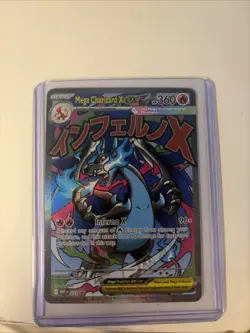 Mega Charizard x EX 023 Me: Mega Evolution Promo Holo Pokemon Card Mint - Image 1