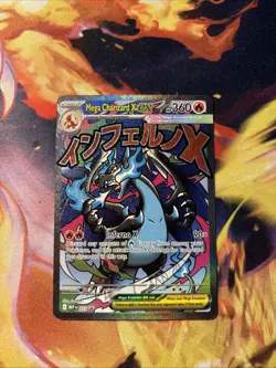 Mega Charizard x EX 023 Me: Mega Evolution Promo Holo Pokemon Card Mint - Image 1