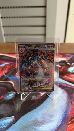 Mega Charizard x EX 023 Me: Mega Evolution Promo Holo Pokemon Card Mint - Image 1