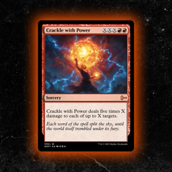 Crackle with Power - Custom MTG Card - High-Quality - Image 1