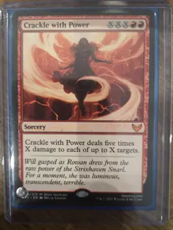 MTG Crackle with Power, Strixhaven: School of Mages - Excellent Condition - Image 1