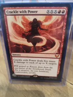 MTG Crackle with Power, Strixhaven: School of Mages - Excellent Condition - Image 4
