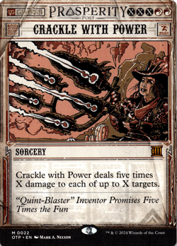 Crackle with Power Showcase NM Outlaws of Thunder Junction MTG - Image 1
