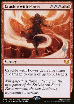 MTG Crackle with Power (95p/180) Strixhaven School of Mages Promos LP - Image 1