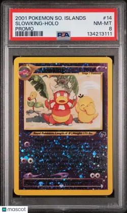 Slowking Holo Promo PSA 8 14/18 2001 Pokemon Southern Islands Promo - Image 1