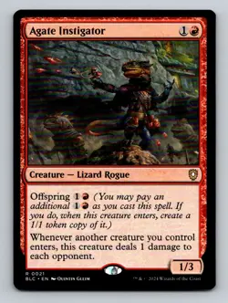 Agate Instigator Normal R Commander: Bloomburrow 21 NM - Image 1