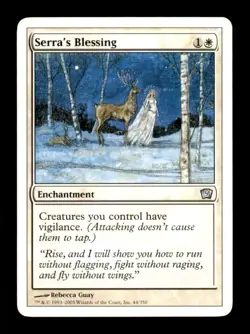 Serra's Blessing LP Light Play Ninth Edition MTG [9404] - Image 1