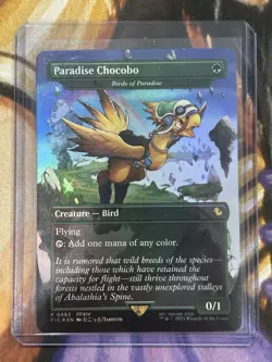 Foil Paradise Chocobo Birds of Paradise (Borderless) #483 MTG Final Fantasy - NM - Image 3