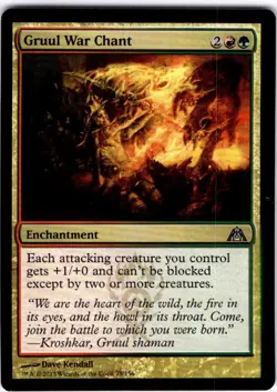 MTG Gruul War Chant Dragon's Maze Uncommon #75 - Image 1