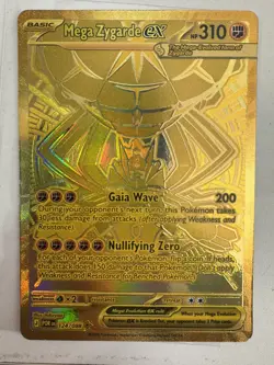 Mega Zygarde EX 124/088 Gold Perfect Order Pokemon TCG - Image 1