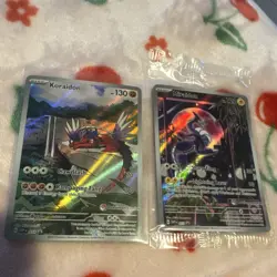 Pokemon Koraidon & Miraidon Holo Promo Cards Pokemon Center English 2023 Lot - Image 1