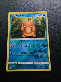 Pokemon TCG Psyduck Cosmic Eclipse 40/236 Reverse Holo Common NM - Image 1