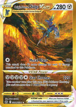 Pokemon - Origin Forme Dialga VSTAR GG68/GG70 Crown Zenith - NM - Image 4