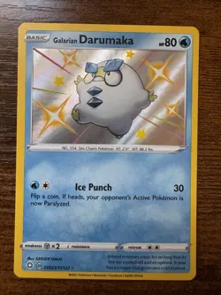 Galarian Darumaka SV023/SV122 Pokemon Shining Fates Sword Shield Shiny Rare NM - Image 1