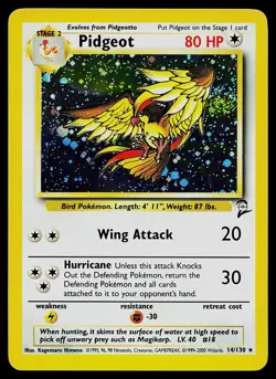 Pokemon Card - Pidgeot Base Set 2 14/130 Holo Rare - Image 1