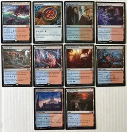 10x Izzet Commander Land Lot - Nonbasic - Blue Red - MTG EDH - Rare & Foil - Image 1