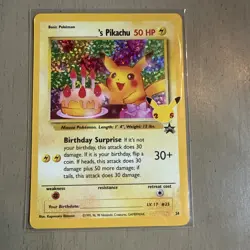 Pokemon TCG Celebrations Pikachu Holo Ultra Rare Birthday Card - Image 1